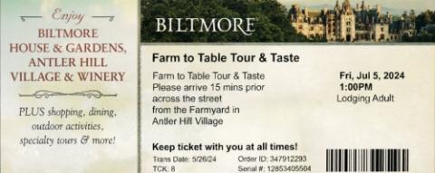 Biltmore: Farm To Table Tour and Taste